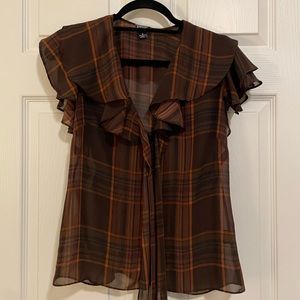 Float fall plaid work top